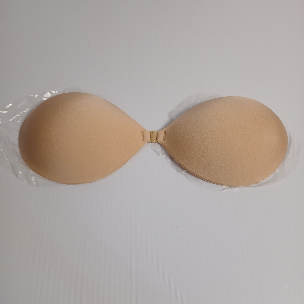Nude Adhesive Strapless Front Clip Bra Size B Invisible Backless Sticky Bra